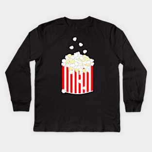 BOX Of Popcorn Kids Long Sleeve T-Shirt